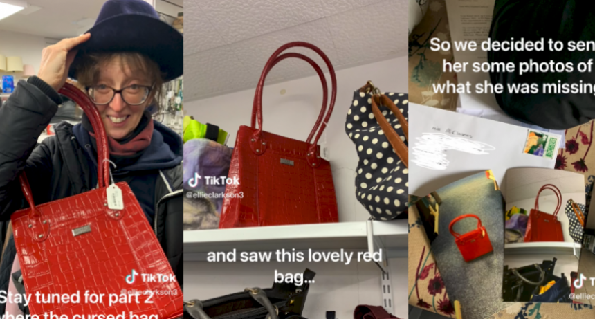 Su hija despreci&oacute; la cartera que le regal&oacute;, pero la encontr&oacute; en una feria americana y ahora es viral en TikTok