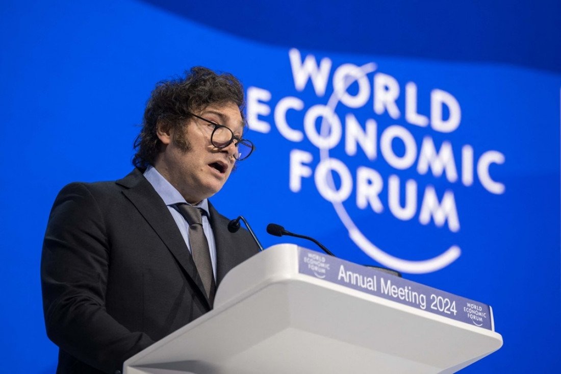 Milei viaja a Davos para exponer en el Foro Econ&oacute;mico Mundial