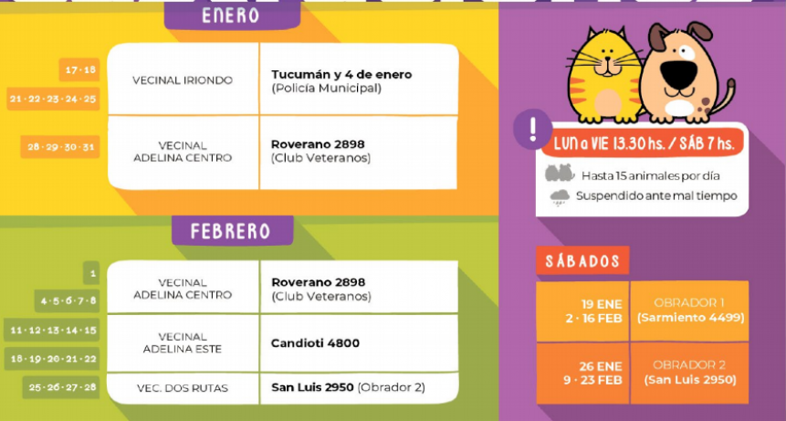 Castraci&oacute;n de mascotas en vecinal Dos Rutas de Santo Tom&eacute;