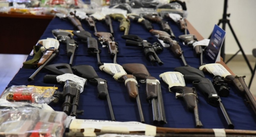 Secuestraron 507 armas en el departamento la capital en 2021