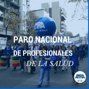 Paro nacional de m&eacute;dicos programado para el martes 