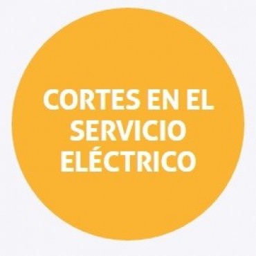 Cortes programados de energ&iacute;a para el mi&eacute;rcoles
