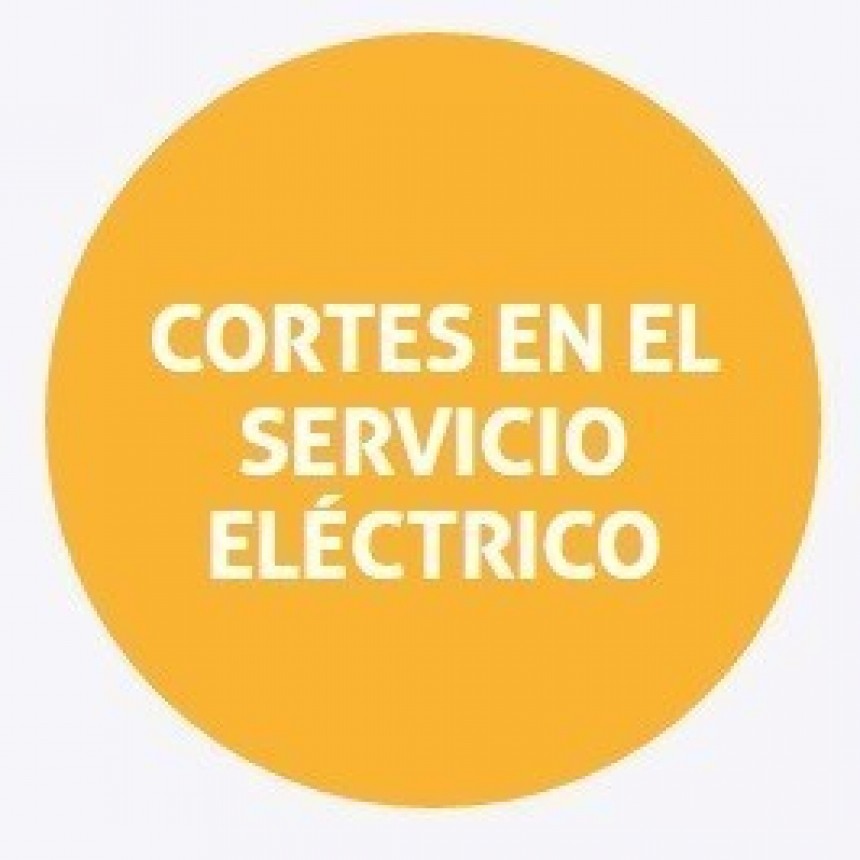 Cortes de energ&iacute;a programados para el jueves en Santo Tom&eacute; y Sauce Viejo