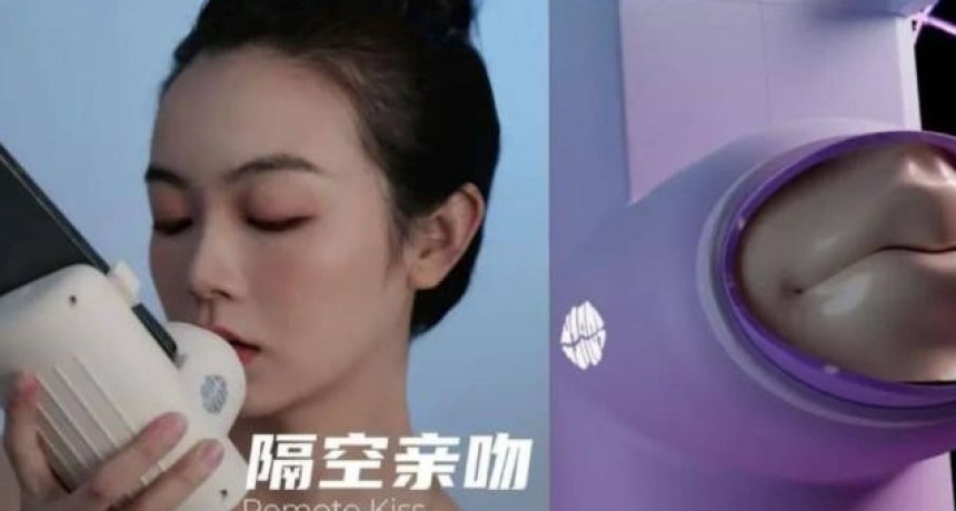China invent&oacute; un dispositivo para besar a distancia a trav&eacute;s de labios de silicona