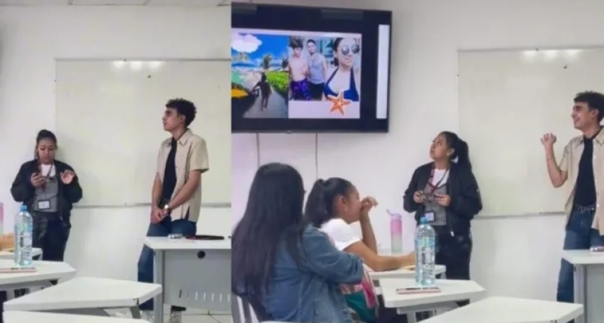 Estudiante acus&oacute; en p&uacute;blico a su compa&ntilde;era de no colaborar en el trabajo grupal escolar