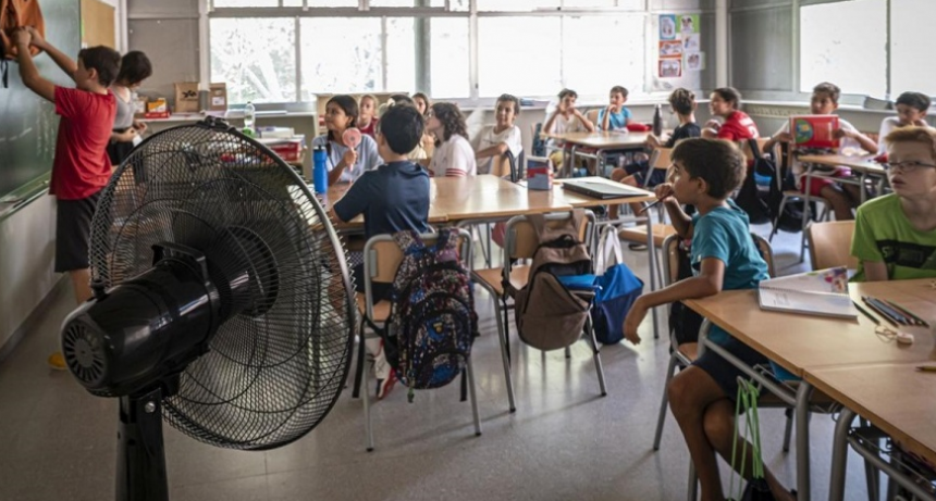 El Ministerio de Educaci&oacute;n descart&oacute; una suspensi&oacute;n general de las clases por la ola de calor