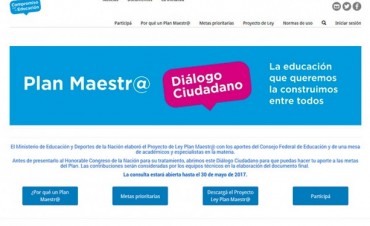 Macri invit&oacute; a la ciudadan&iacute;a a participar del debate educativo 