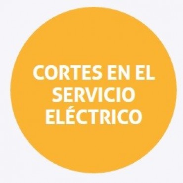 Cortes de energ&iacute;a programados para el jueves 