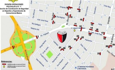 La URI realiza un operativo de tr&aacute;nsito por el cl&aacute;sico
