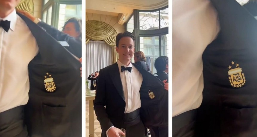 Joven se cas&oacute; en Francia vistiendo un traje con las 3 estrellas