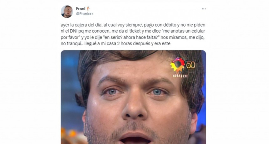 Joven se dio cuenta dos horas despu&eacute;s que la cajera del super lo hab&iacute;a encarado