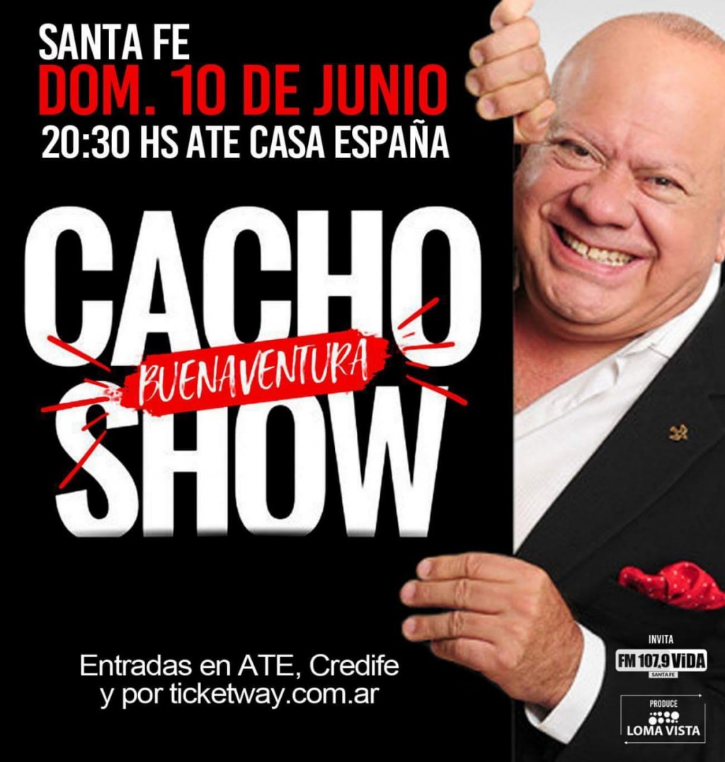 Cacho Buenaventura adelant&oacute; detalles de su show en Santa Fe