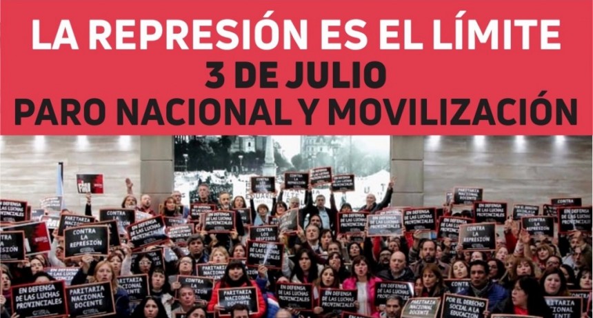 Los docentes realizar&aacute;n un paro el martes en Santa Fe