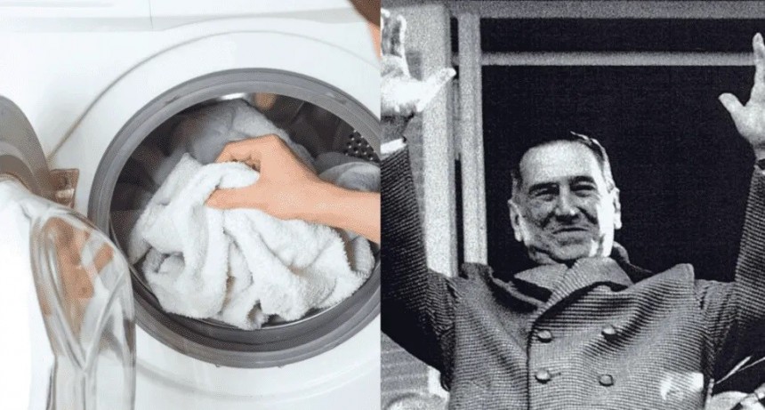 Una mujer dice escuchar la marcha peronista cuando termina el Lavarropa