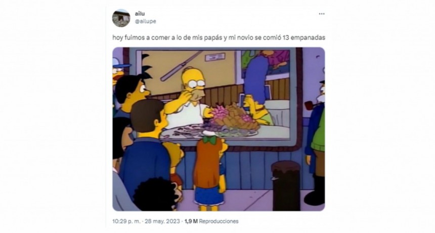  Joven sorprende por la cantidad de empanadas que come en la casa de Suegros