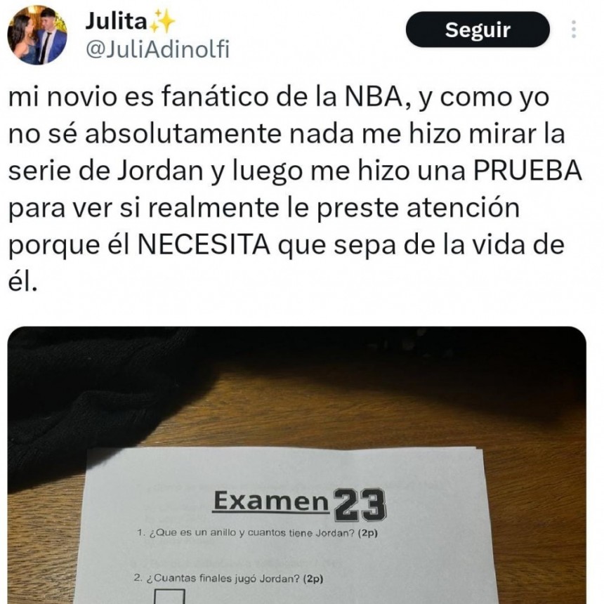 Joven insiste a su pareja ver una serie y le toma examen para saber si prest&oacute; atenci&oacute;n 