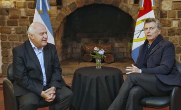 Mauricio Macri estuvo reunido con Miguel Lifschitz durante su visita 