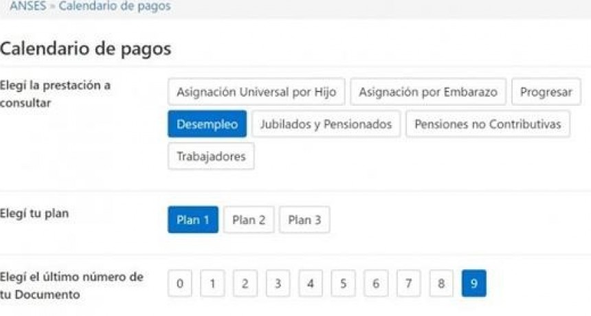 Pago del seguro de desempleo