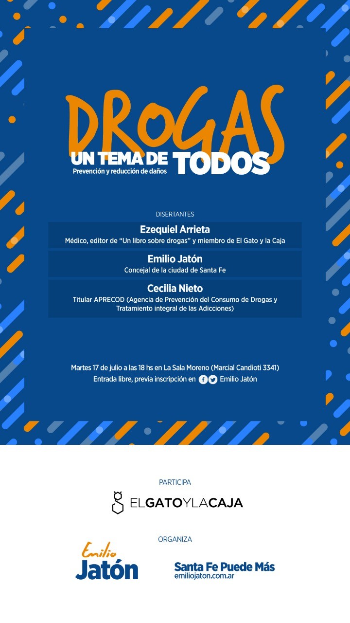 Una jornada sobre consumo problem&aacute;tico de estupefacientes se realiza este martes