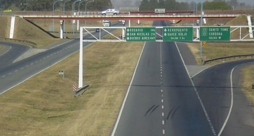 Cortes en la autopista Rosario-Santa Fe