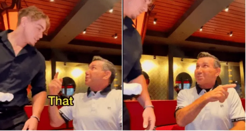 Un padre averg&uuml;enza a su hija dici&eacute;ndole a un mozo que ella gustaba de &eacute;l