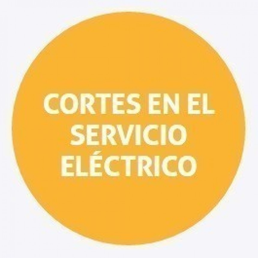 Cortes programados de energ&iacute;a 