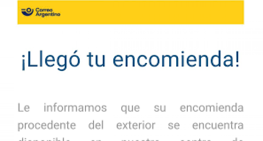Correo Argentino alerta sobre una estafa por SMS que simula el env&iacute;o de una encomienda