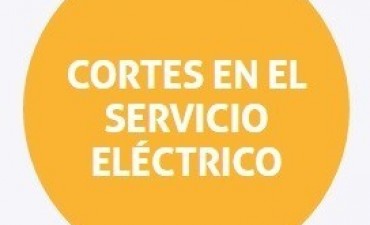 Cortes programados de energ&iacute;a 