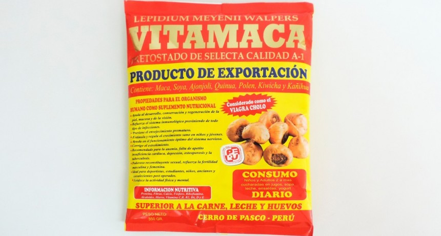 La Assal prohibi&oacute; la comercializaci&oacute;n de Lepidium meyenii walpers