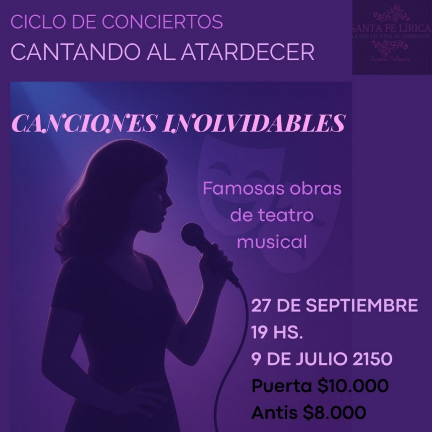 Contin&uacute;a el ciclo Cantando al Atardecer 