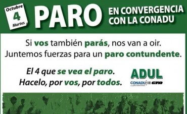 Paro de docentes universitarios