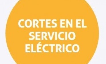 Corte de energ&iacute;a programado para el martes