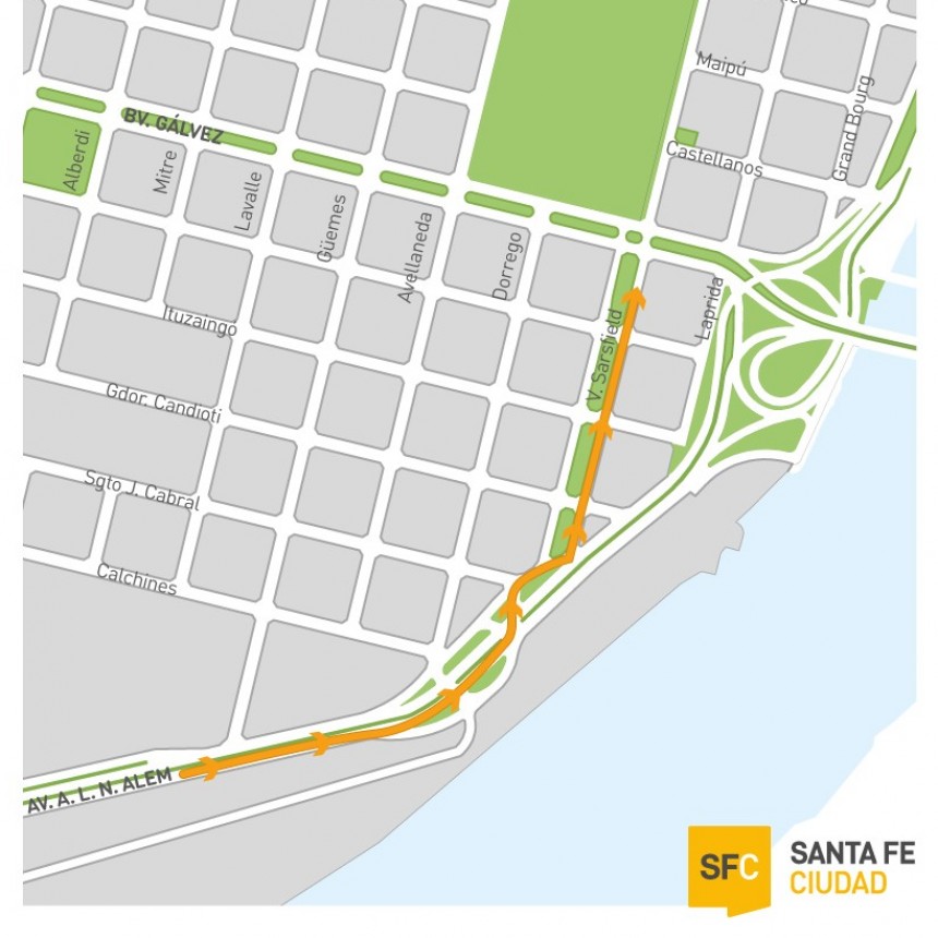 La conexi&oacute;n de Alem con V&eacute;lez Sarsfield queda habilitada este lunes