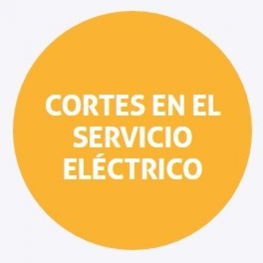 Cortes programados de energ&iacute;a 