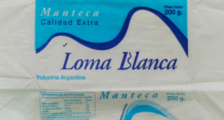 La Assal prohibi&oacute; la venta de las mantecas marcas Loma Blanca y Yolcle