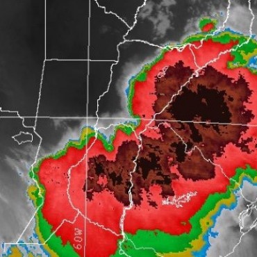 Alerta meteorol&oacute;gica vigente por probables tormentas fuertes e intensas r&aacute;fagas de viento en Santa Fe