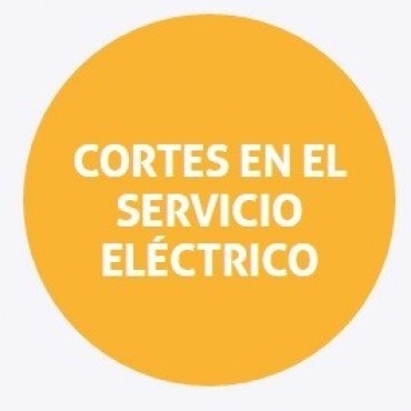 Cortes de energ&iacute;a programados para el martes 