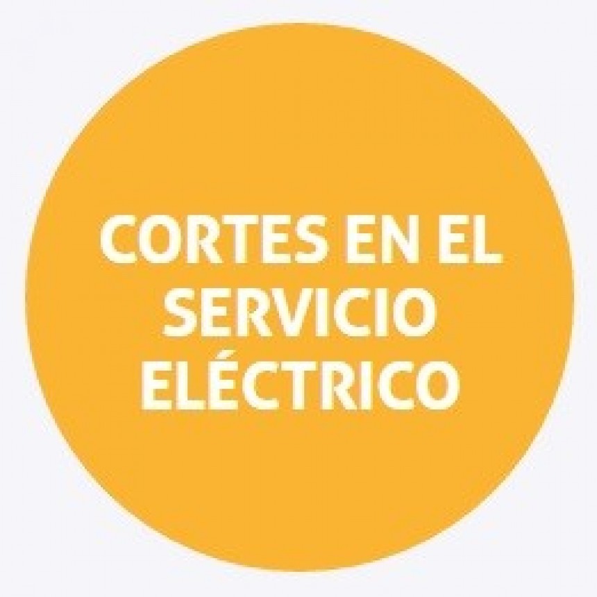 Cortes programados de energ&iacute;a 