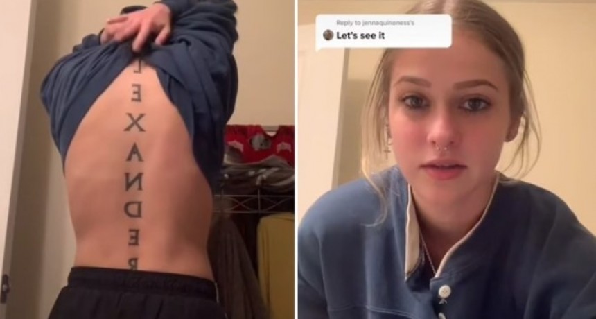 Una chica se tatu&oacute; el nombre de su novio y se separ&oacute; de &eacute;l a la semana siguiente