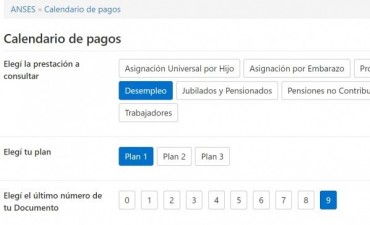 Pago del seguro de desempleo