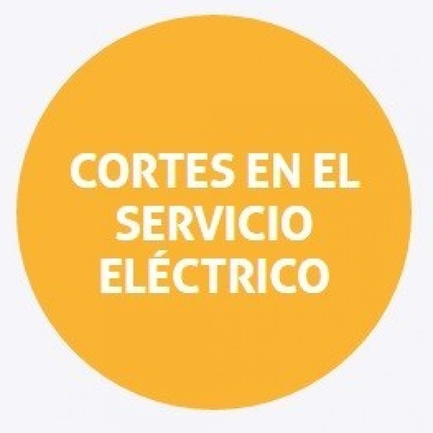 Cortes de energ&iacute;a programados para el jueves en Santa Fe