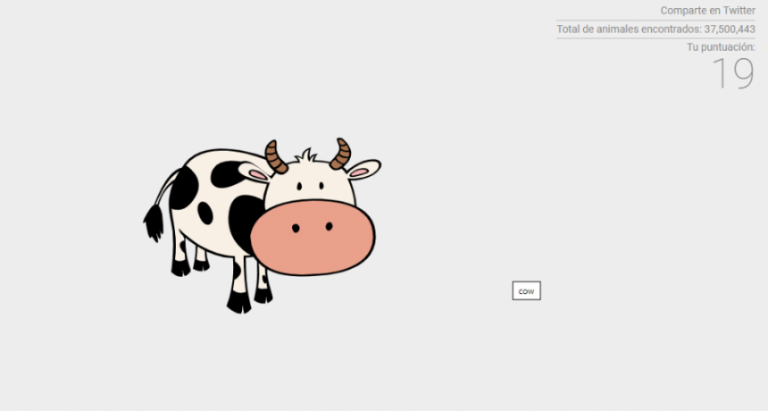 Un juego online invita a encontrar la vaca invisible