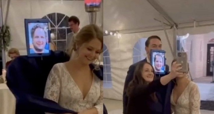 Novio falt&oacute; a su boda y fue reemplazado por un maniqu&iacute; y un iPad