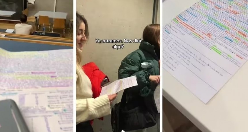 Profesor permiti&oacute; machetes y los estudiantes escribieron cada rinc&oacute;n de la hoja